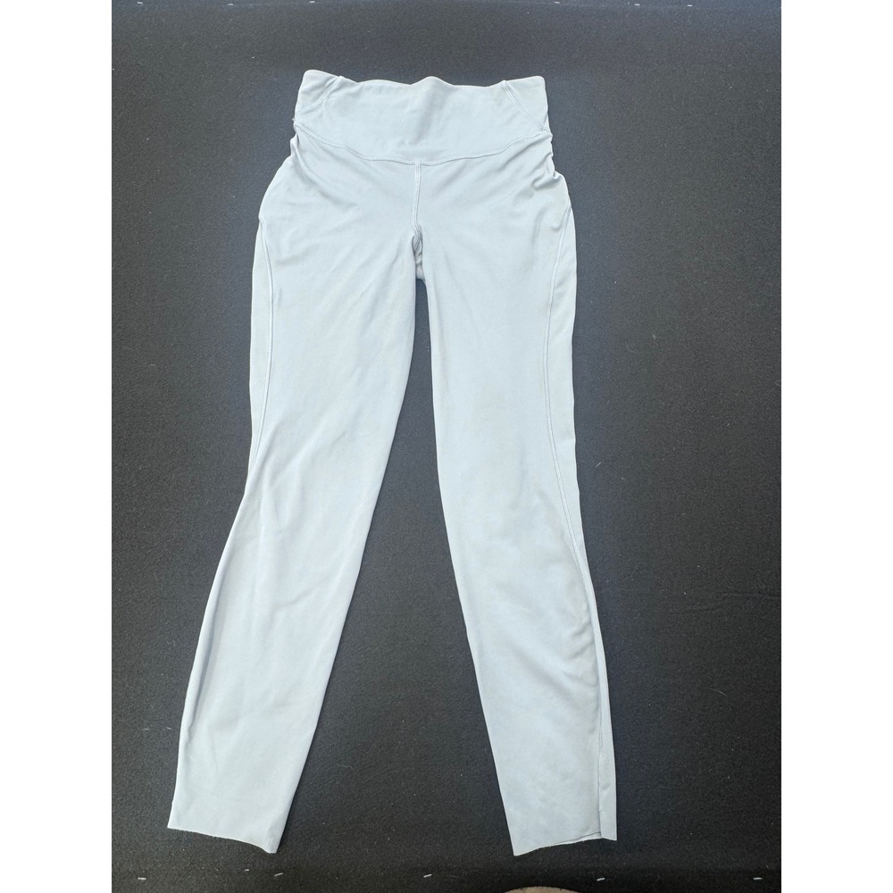 Lululemon High Rise Leggings Light Blue Grey Size 6 LW5DKHS Yoga Pants